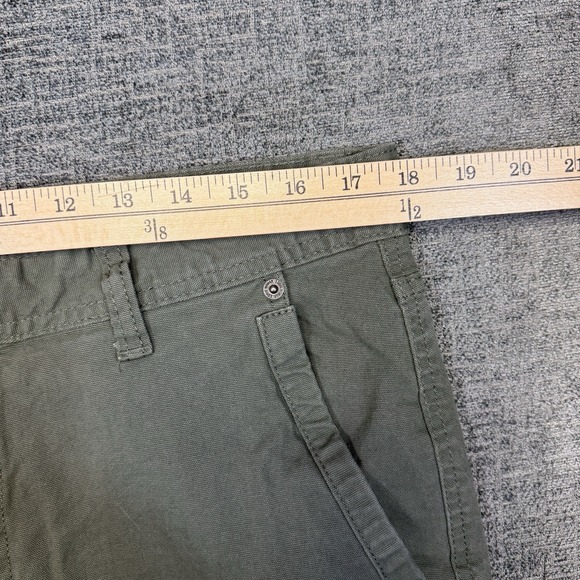 Eddie Bauer Utility Pants Men's 34x32 (36x30) Green Stretch Canvas Ultra Durable - Picture 8 of 10